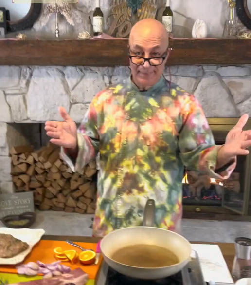 in the kitchen with Chef Craig